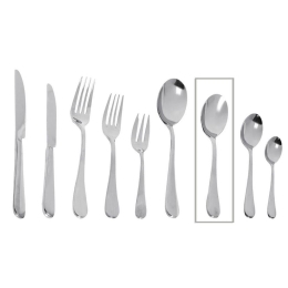 Κουτάλι Benefit Σετ 6 τμχ CUS405K12 17,7cm Silver Espiel Ανοξείδωτο Ατσάλι