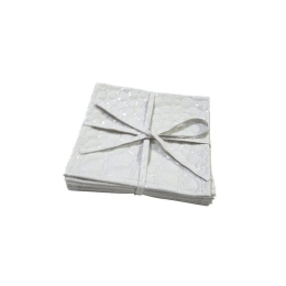 Σουβέρ (4Σετ/6Τμχ) HEN201 10x10cm White Espiel Πολυέστερ