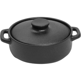 Γάστρα Πυρίμαχη Lava NOL104 Φ16cm Κεραμική Black Espiel Κεραμικό