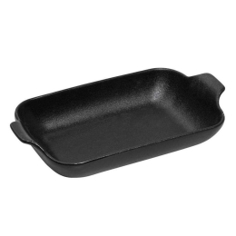 Σαγανάκι Ορθογώνιο Πυρίμαχο Lava NOL121K2 25x13,8x5,5cm Κεραμικό Black Espiel Κεραμικό