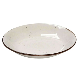Πιάτο Βαθύ Πορσελάνινο Στρογγυλό Terra TLK105K6 Φ25,5cm Cream Espiel Πορσελάνη