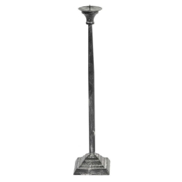 Κηροπήγιο Μεταλλικό LIX214 44x9,5x9,5cm Grey Espiel Μέταλλο