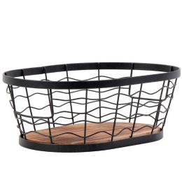 Φρουτιέρα Μεταλλική TAK109 30x21x11cm Black Espiel Μέταλλο