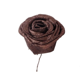 Διακοσμητικό Τριαντάφυλλο (Σετ 24Τμχ) FOA121 5cm Bronze Espiel