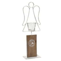Κηροπήγιο Για Ρεσώ Άγγελος AST518 54cm Brown-White Espiel