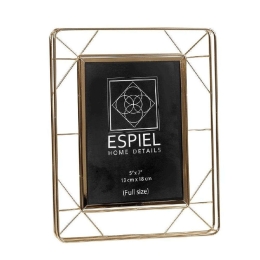 Κορνίζα FAM529 13x18cm Gold Espiel Μέταλλο