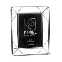 Κορνίζα FAM533 15x20cm Silver Espiel Μέταλλο