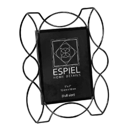 Κορνίζα FAM541 13x18cm Black Espiel Μέταλλο