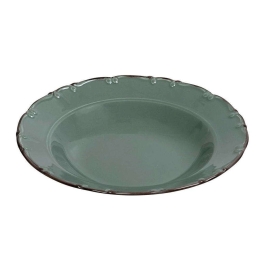 Πιάτο Βαθύ Liana TLU104K6 Φ23cm Green-Brown Espiel Πορσελάνη