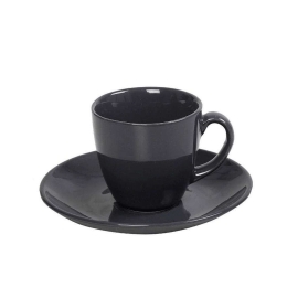 Φλυτζάνι Καφέ Essentials OWB101K6 90ml Anthracite Espiel Κεραμικό