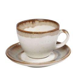 Φλυτζάνι Τσαγιού Jumbo Essentials OWQ103K6 350ml Multi-Beige Espiel Κεραμικό