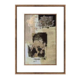 Κάδρο MAF163 50x2x70cm Gold Espiel Κάθετοι Γυαλί