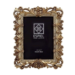 Κορνίζα ZEK329 10x15cm Gold Espiel Πολυρεσίνη
