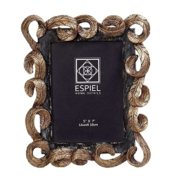 Κορνίζα ZEK339 10x15cm Black-Gold Espiel Πολυρεσίνη