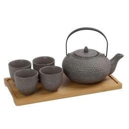 Σετ Τσαγιού Με Κούπα Και Φίλτρο Ritual SPI118 750ml 30x17x12cm Grey Espiel Κεραμικό