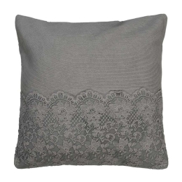 Μαξιλάρι Καναπέ ARF213 45x45cm Grey Espiel 45X45 100% Βαμβάκι