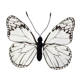 Διακοσμητική Πεταλούδα Τοίχου FTE333K6 30x27x3cm White Espiel Χαρτί