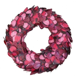 Διακοσμητικό Στεφάνι FTE307 40x40x6cm Pink Espiel
