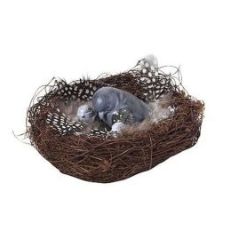 Φωλιά Διακοσμητική Με Πουλάκι MT904K4 9cm Blue Espiel Πολυρεσίνη