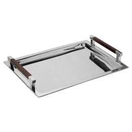 Δίσκος Σερβιρίσματος GET108 49x37x9cm Silver Espiel Ανοξείδωτο Ατσάλι