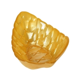 Μπωλ Γυάλινο (Σετ 12Τμχ) AD3802Y 12x12cm Yellow Espiel Γυαλί