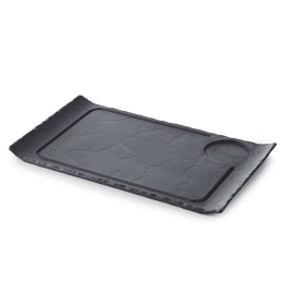 Πιατέλα Σερβιρίσματος Basalt RV647784K3 33x20x2cm Grey Revol Πορσελάνη