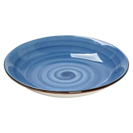 Πιάτο Βαθύ TLF105K6 25,5x25,5x4,5cm Blue Espiel Πορσελάνη