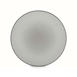 Πιάτο Γλυκού Equinoxe RV649494K6 21,5x21,5x2,5cm Grey Revol Πορσελάνη