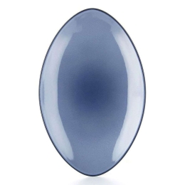 Πιάτο Ρηχό Equinoxe RV649556K4 35x22,3x4cm Blue Revol Πορσελάνη