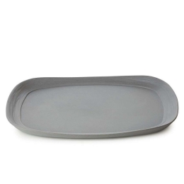 Πιάτο Ρηχό No.W RV654807K3 33x24x2,4cm Grey Revol Πορσελάνη