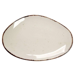 Πιατέλα Σερβιρίσματος Terra TLK107K6 36x24,5x2,5cm Beige Espiel Πορσελάνη