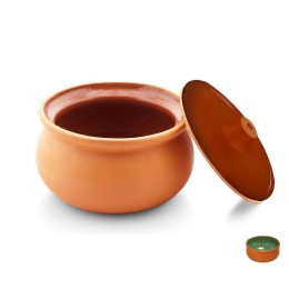 Πυρίμαχο Σκεύος Με Καπάκι Terracotta NAK155K8-1 16x16x11cm Green Espiel Κεραμικό