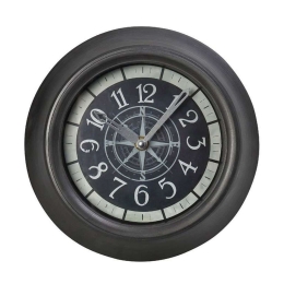 Ρολόι Τοίχου ROL602 23,2x23,2x5,4cm Grey Espiel Πολυρεσίνη