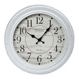 Ρολόι Τοίχου ROL615 40,2x40,2x4,8cm White Espiel Πολυρεσίνη