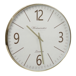 Ρολόι Τοίχου ROL623 50,6x50,6x5,5cm White Espiel Πολυρεσίνη