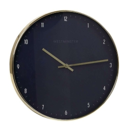 Ρολόι Τοίχου ROL624 50,6x50,6x5,5cm Black Espiel Πολυρεσίνη