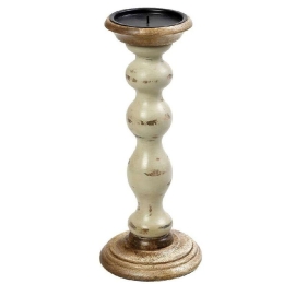 Κηροπήγιο PIG208 30cm Cream Espiel Ξύλο