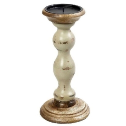 Κηροπήγιο PIG209 23cm Cream Espiel Ξύλο