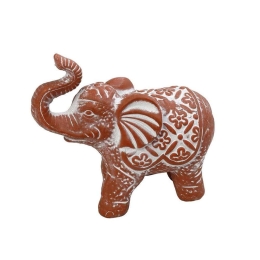 Διακοσμητικός Ελέφαντας ERT349K8 15x7x13cm Terracotta Espiel Κεραμικό