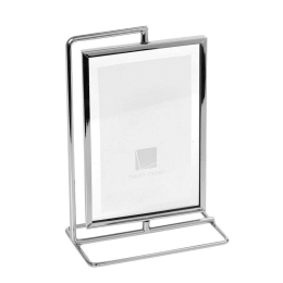Κορνίζα Περιστρεφόμενη 2 Όψεων FAM572 10x15cm Silver Espiel Μέταλλο