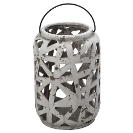 Φανάρι ERT357 19x19x28cm Grey-White Espiel Κεραμικό