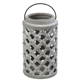 Φανάρι ERT360 17,5x17,5x30,5cm Grey Espiel Κεραμικό
