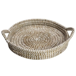Διακοσμητικός Δίσκος KAG139 Φ45cm Beige Espiel Jute