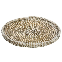 Διακοσμητικός Δίσκος KAG151 Φ40cm Beige Espiel Jute