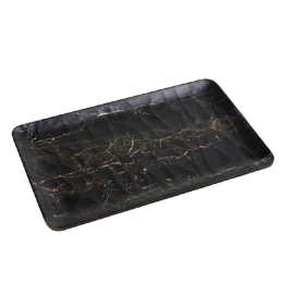 Πιατέλα Wood Hybrid HWM791K48-6 26x16cm Black Espiel Μελαμίνη