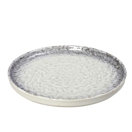 Πιάτο Ρηχο Step Canvas KNA130K6 Φ21cm Grey Espiel Πορσελάνη