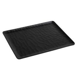 Πιατέλα Σερβιρίσματος Wavy Matte Mlb535K24-6 32,5Χ26,5cm Black Espiel Μελαμίνη