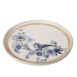 Πιάτο Ρηχό Step Silk ROV127 Φ28cm Blue-Beige Espiel Κεραμικό