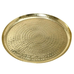 Πλατώ Σερβιρίσματος Pandora LAK313K4 Φ19,5cm Gold Espiel Αλουμίνιο