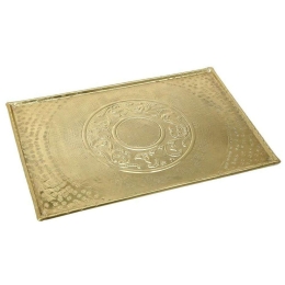 Πλατώ Σερβιρίσματος Pandora LAK405 48x34cm Gold Espiel Αλουμίνιο